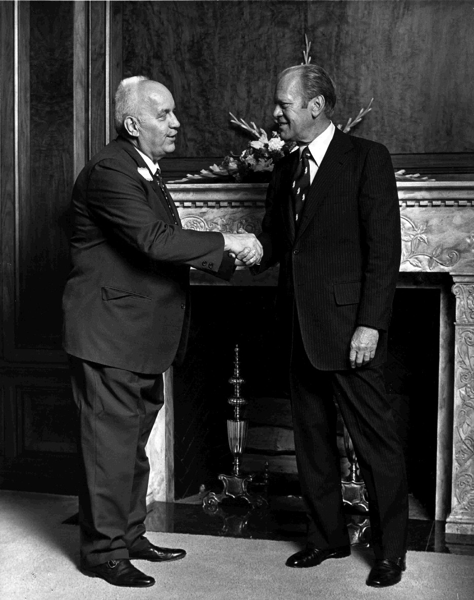 Founder Howard Grimm Meets President Gerald Ford